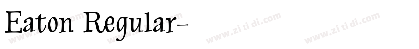 Eaton Regular字体转换